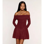 Off-The-Shoulder Holiday Mini Dress