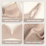 Lightly Lined Wireless Plunge Bra Set