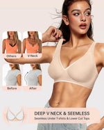 Deep V Jelly Bra