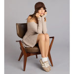 Off-The-Shoulder Holiday Mini Dress
