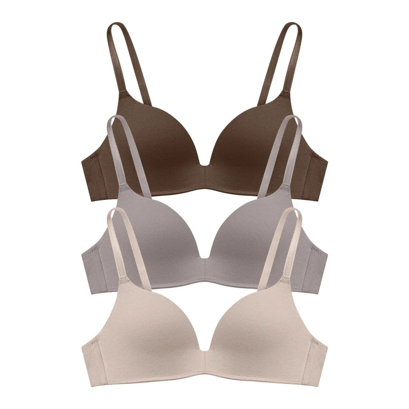 Lightly Lined Wireless Plunge Bra Set