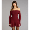Off-The-Shoulder Holiday Mini Dress