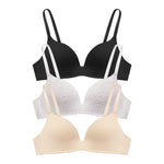 Lightly Lined Wireless Plunge Bra Set