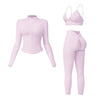 Soft Activewear Three-Piece Yoga Set