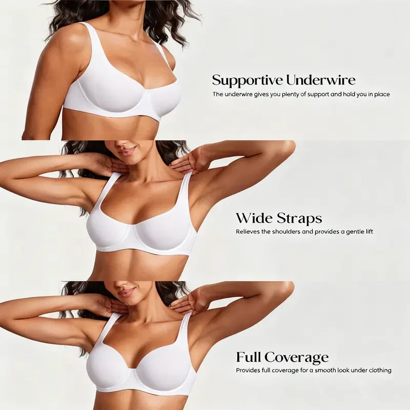 Underwired Demi Cup Everyday Bra