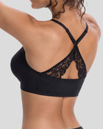 VRCÔMFY Wireless Front Closure Lace Jelly Bra